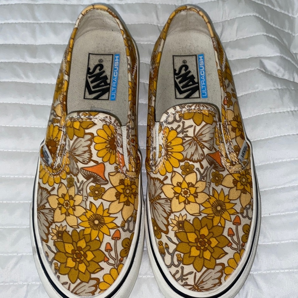 Yellow flower Vans